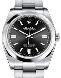 Rolex Oyster Perpetual 36 Black Index Dial & Domed Bezel Oyster Bracelet 116000