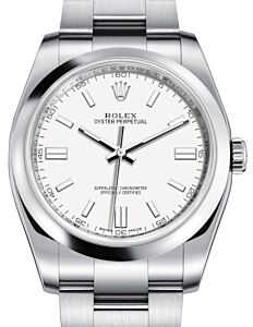 Rolex Oyster Perpetual 36 White Index Dial 116000