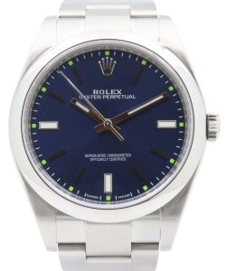 Rolex Oyster Perpetual 39 Blue Index Dial 114300 - PRE-OWNED