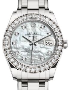 Rolex Pearlmaster 39 White Gold White Mother of Pearl Diamond Dial & Diamond Bezel Pearlmaster Bracelet 86289 - BRAND NEW