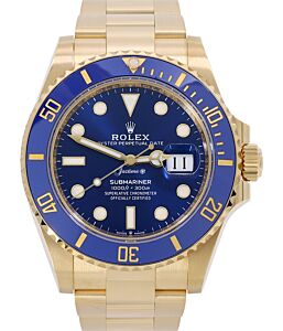 Rolex Submariner Date Yellow Gold  41mm Blue Dial 126618LB - PRE-OWNED