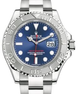 Rolex Yacht-Master 40 Stainless Steel Blue Dial Platinum Bezel Oyster Bracelet 116622 - BRAND NEW