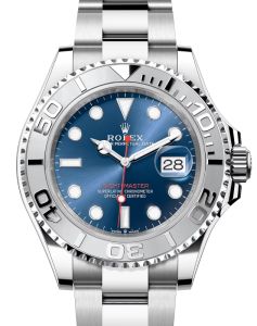 Rolex Yacht-Master 40 Stainless Steel Blue Dial Platinum Bezel Oyster Bracelet 126622 - PRE-OWNED