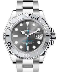 Rolex Yacht-Master 40 Stainless Steel Dark Rhodium Dial Platinum Bezel Oyster Bracelet 126622 - PRE-OWNED