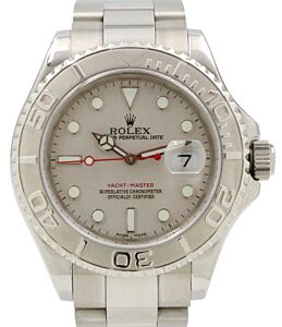 Rolex Yacht-Master Stainless Steel Silver Dial & Platinum Bezel Oyster Bracelet 16622 - PRE-OWNED