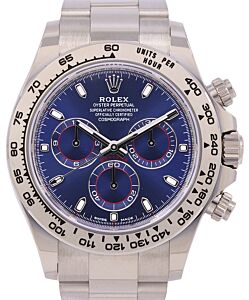 Rolex Daytona White Gold Blue Dial Oyster Bracelet 116509 - PRE-OWNED