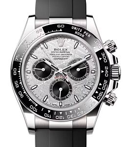 Rolex Daytona White Gold Meteorite Dial Oysterflex Rubber Bracelet 126519LN - BRAND NEW