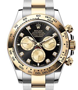 Rolex Daytona Yellow Gold & Bright Black Golden Diamond Dial 126503 - BRAND NEW