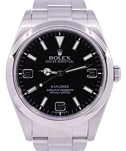 Rolex Explorer I Stainless Steel 39m Black Dial 214270 - PRE-OWNED