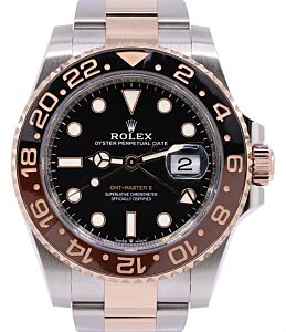 Rolex GMT-Master II "Root Beer" Rose Gold/Steel Black Dial Black/Brown Ceramic Bezel 126711CHNR - PRE-OWNED