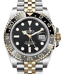 Rolex GMT-Master II Yellow Gold/Steel Black Dial Jubilee Bracelet 126713GRNR