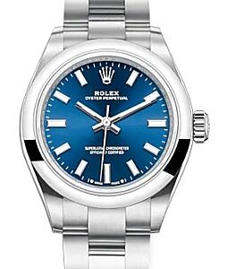 Rolex Oyster Perpetual 28 Blue Index Dial 276200 - BRAND NEW