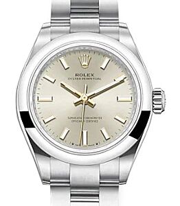 Rolex Oyster Perpetual 28 Silver Index Dial 276200 - BRAND NEW