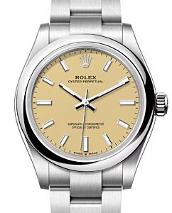 Rolex Oyster Perpetual 31 Steel Beige Index Dial 277200 - BRAND NEW