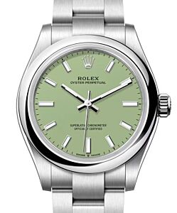 Rolex Oyster Perpetual 31 Steel Pistachio Green Index Dial 277200 - BRAND NEW