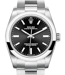 Rolex Oyster Perpetual 34 Black Index Dial 124200 - BRAND NEW