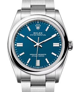 Rolex Oyster Perpetual 36 Steel Blue Matte Index Dial 126000 - BRAND NEW
