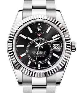 Rolex Sky-Dweller White Gold/Steel Bright Black Index Dial Oyster Bracelet 336934 - BRAND NEW