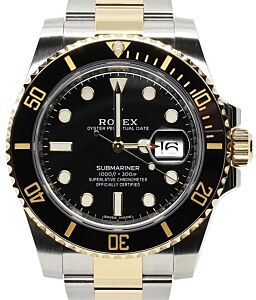 Rolex Submariner Date Yellow Gold/Steel 40mm Black Dial 116613LN - PRE-OWNED  