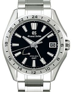 Grand Seiko Evolution 9 Spring Drive GMT Titanium Black Dial SBGE283 - BRAND NEW