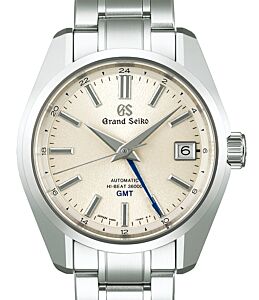 Grand Seiko Heritage Hi-Beat 36000 GMT Steel “Mt. Iwate Pattern” White Dial SBGJ263 - BRAND NEW