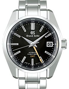 Grand Seiko Heritage Hi-Beat 36000 GMT Steel Black Dial SBGJ265 - BRAND NEW