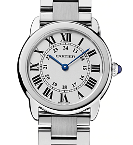 Cartier Ronde Solo de Cartier Ladies Watch Quartz Stainless Steel 29mm Silver Dial Steel Bracelet W6701004 - BRAND NEW