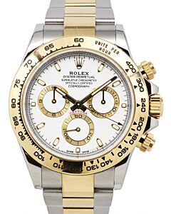Rolex Daytona Yellow Gold/Steel White Dial Oyster Bracelet 116503 - PRE-OWNED