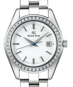 Grand Seiko Heritage Refined Quartz Diamond Steel Hotaka "Snowflake" White Dial STGF385 - BRAND NEW