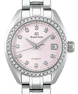 Grand Seiko Heritage Automatic 9S27 Diamond 27.9mm Steel Light Pink Dial STGK019- BRAND NEW
