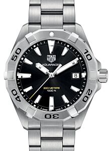 Tag Heuer Aquaracer Stainless Steel Black Index Dial & Stainless Steel Bracelet WBD1110.BA0928 - BRAND NEW