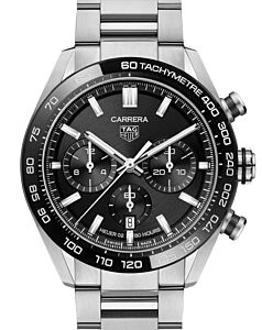 Tag Heuer Carrera Chronograph Stainless Steel/Ceramic 44mm Black Dial CBN2A1B.BA0643 - BRAND NEW