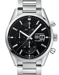 Tag Heuer Carrera Chronograph Steel 41mm Black Dial CBK2110.BA0715 - BRAND NEW