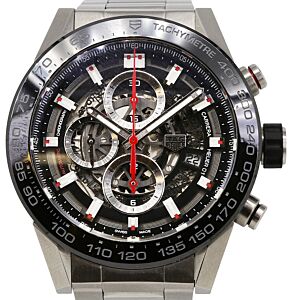 Tag Heuer Carrera Stainless Steel Black Index Dial & Stainless Steel Bracelet  CAR2A1W.BA0703 - BRAND NEW