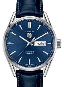 Tag Heuer Carrera Stainless Steel Blue Index Dial & Leather Strap  WAR201E.FC6292 - BRAND NEW
