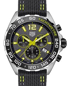 Tag Heuer Formula 1 Quartz Chronograph Stainless Steel 43mm Black Dial Nylon Strap CAZ101AG.FC8304 - BRAND NEW