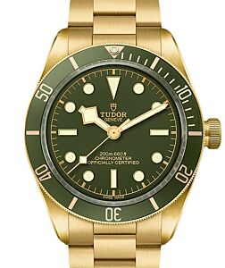 Tudor Black Bay 58 GMT 18K Yellow Gold 39mm Green Dial Bracelet M79018V-0006