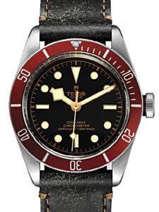 Tudor Black Bay Stainless Steel 41mm Black Dial Leather Strap M79230R-0011 - BRAND NEW