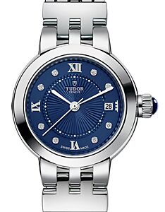 Tudor Clair De Rose Steel 26mm Blue Diamond Dial M35200-0010