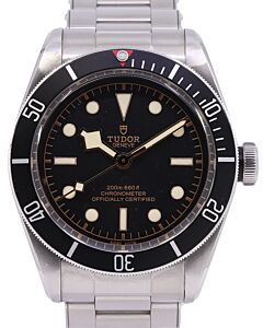 Tudor Heritage Black Bay Stainless Steel Black Dial & Bezel Riveted Steel Bracelet 79230N - PRE-OWNED