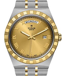 Tudor Royal Steel Yellow Gold 41mm Chocolate Brown Dial M28603-0004 - BRAND NEW
