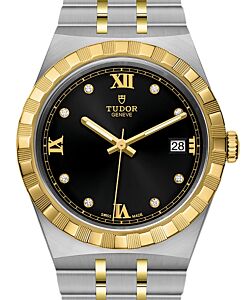 Tudor Royal Steel Yellow Gold 38mm Black Diamond Dial M28503-0004 - BRAND NEW
