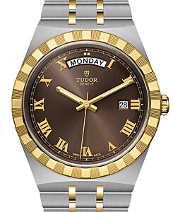 Tudor Royal Steel Yellow Gold 41mm Chocolate Brown Dial M28603-0007 - BRAND NEW