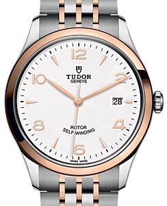 Tudor 1926 Steel 39mm Rose Gold Bezel White Dial M91551-0009 - BRAND NEW