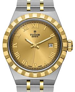 Tudor Royal Steel Champagne Dial 34mm Yellow Gold Bracelet M28403-0004 - BRAND NEW