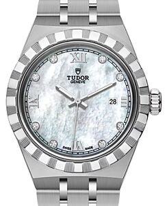 Tudor Royal Steel Diamond 28mm Mother of Pearl Dial M28300-0005 - BRAND NEW