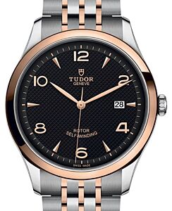 Tudor 1926 Steel Black Dial 41mm Rose Gold Bezel M91651-0003 - BRAND NEW