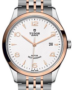 Tudor 1926 Steel 41mm Rose Gold Bracelet  White Dial M91651-0009 - BRAND NEW
