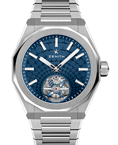 Zenith Defy Skyline Tourbillon Steel Blue Sunburst-Patterned  Dial 03.9300.3630/51.I001 - BRAND NEW
