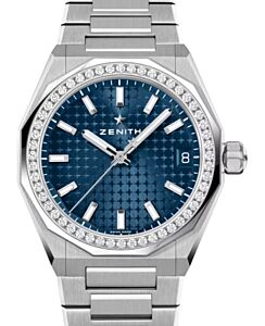 Zenith Defy Skyline 36 Steel Diamond Bezel Blue Dial 16.9400.670/51.I001 - BRAND NEW